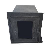 Cuptor soba mic cu sticla stanga negru FERRUM