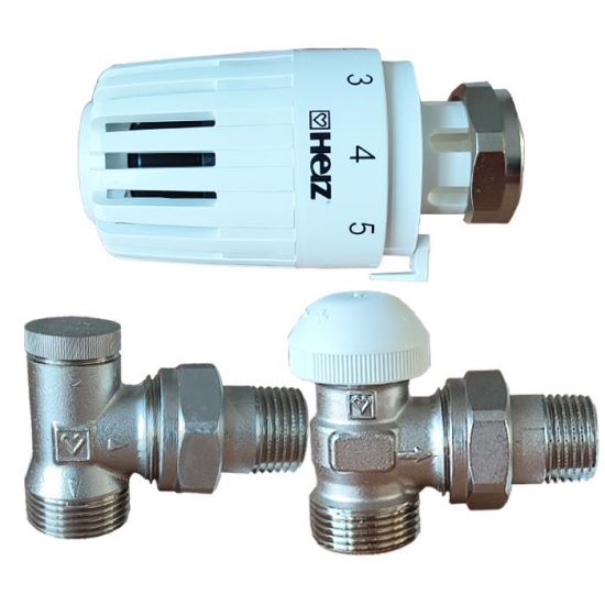 Kit robinet EK 3/4 fil.ext. retur si tur termostatic V772437 HERZ