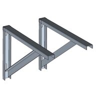 Consola fixare perete cos fum inox D180 DP NIKO