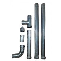 Kit complet cos fum INOX SP FI 80