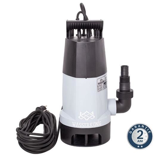 Pompa submersibila plastic ape murdare cu flotor P=400W H=5m Q=133l/min SPMD5133 WASSERKONIG 